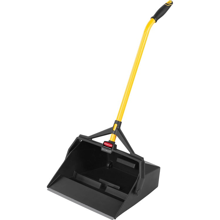 Rubbermaid Commercial Maximizer Wet/Dry Debris Pan, Polypropylene, Black, Yellow, 6/Carton (RCP2018806CT) Case of 6