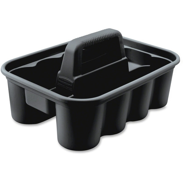 Rubbermaid Commercial Deluxe Carry Caddy, 15" Length x 10.9" x 7.4" Height, Black (RCP315488BLACT)
