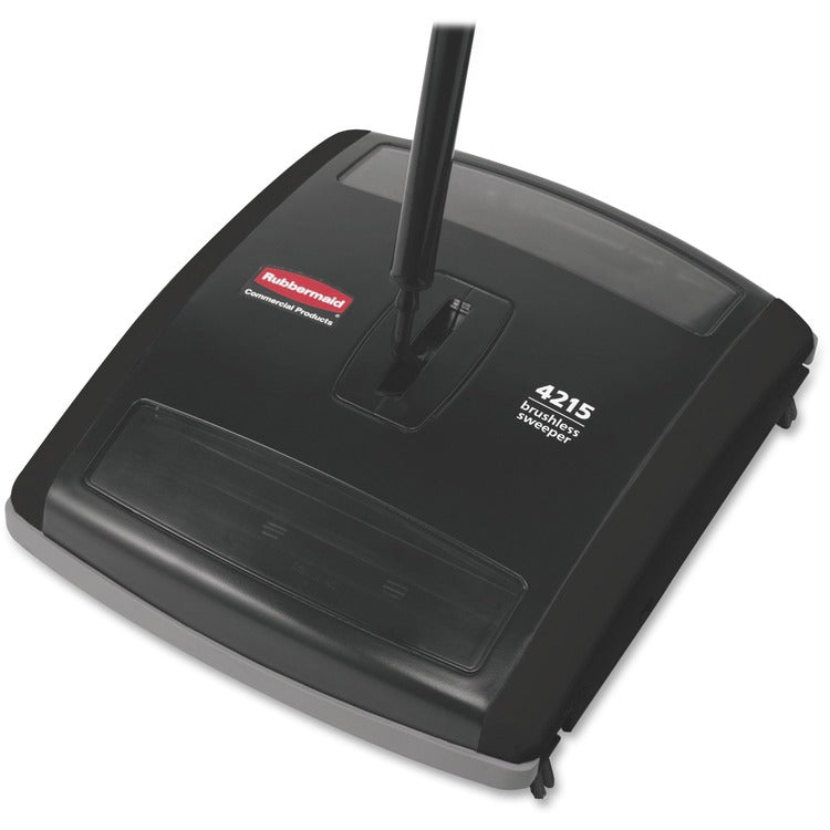 Rubbermaid Commercial Brushless Mechanical Sweeper, 7.50" Brush Face, 4/Carton, Black (RCP421588BKCT)