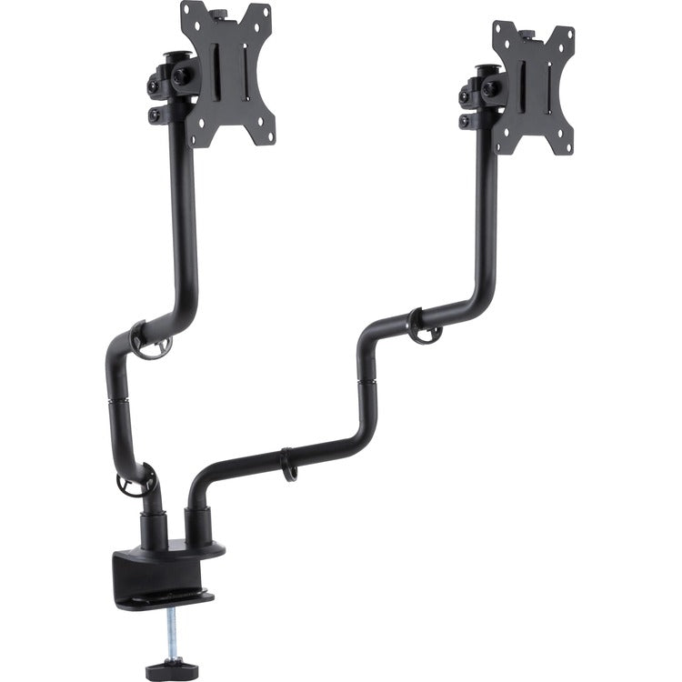Allsop Metal Art Dual Monitor Arms - (32146) - For monitors up to 32" - 30.80 lb Load Capacity - Black (ASP32146) Each
