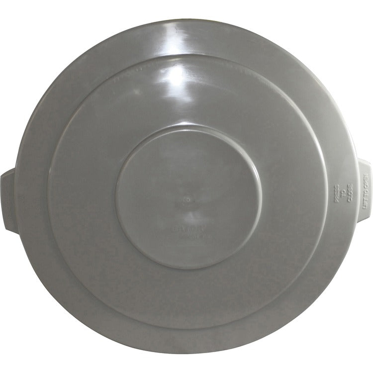 Genuine Joe Container Lid, F/ 55-Gallon, 27-1/4"Wx27-1/4"Lx2-1/2"H, Gray (GJO00247)