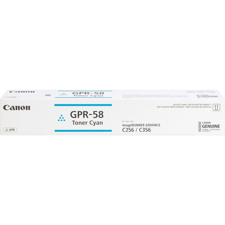 Canon GPR-58 Original Toner Cartridge, Cyan, Laser, 18000 Pages (CNM2183C003)