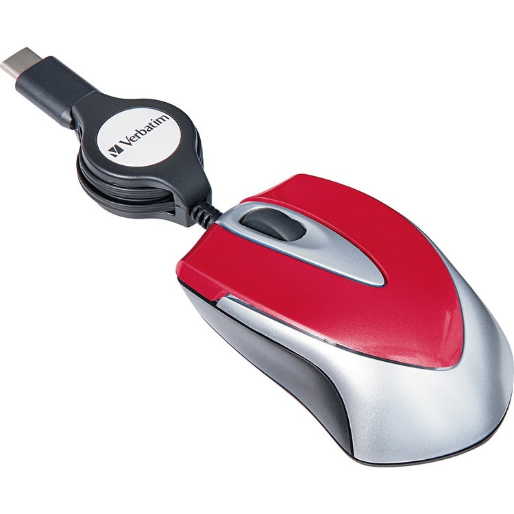 Verbatim USB-C MINI OPTICAL TRAVEL MOUSE RED (VER70236)