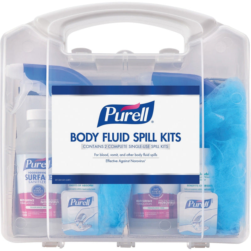 PURELL&reg; Spill Kit,F/Body Fluids,W/User Protection,2 Single-Uses/Kit (GOJ384108CLMS) Each