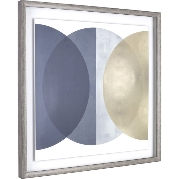 Lorell Circle Design Framed Abstract Art, 29.25" x 29.25" Frame Size, 1 Each, Gray, Yellow (LLR04474)