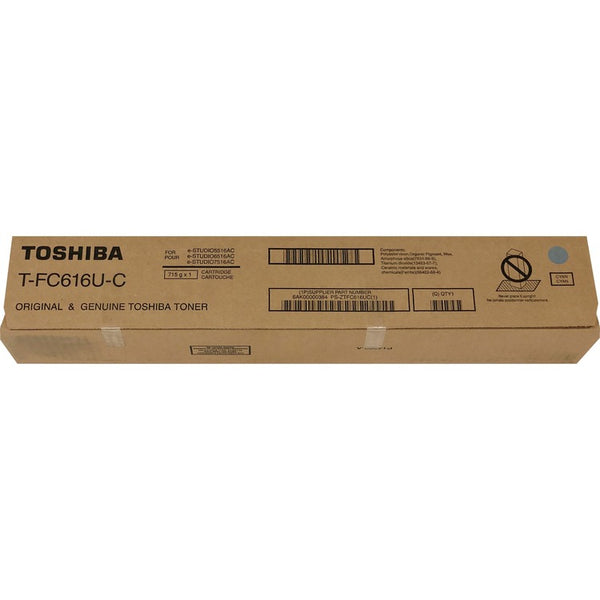 Toshiba Original Toner Cartridge, Cyan, Laser, 39200 Pages (TOSTFC616UC) Each