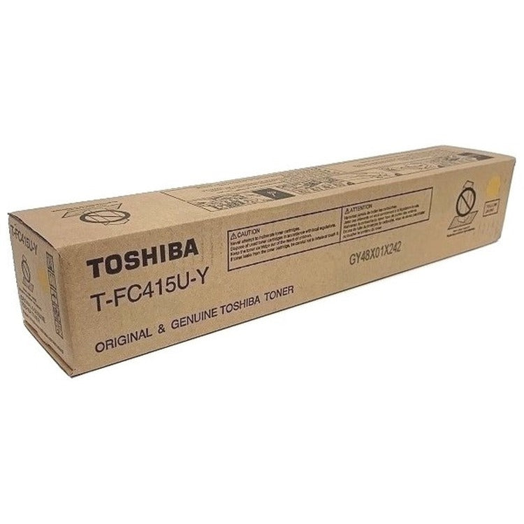 Toshiba Original Toner Cartridge, Yellow, Laser, 33600 Pages (TOSTFC415UY) Each