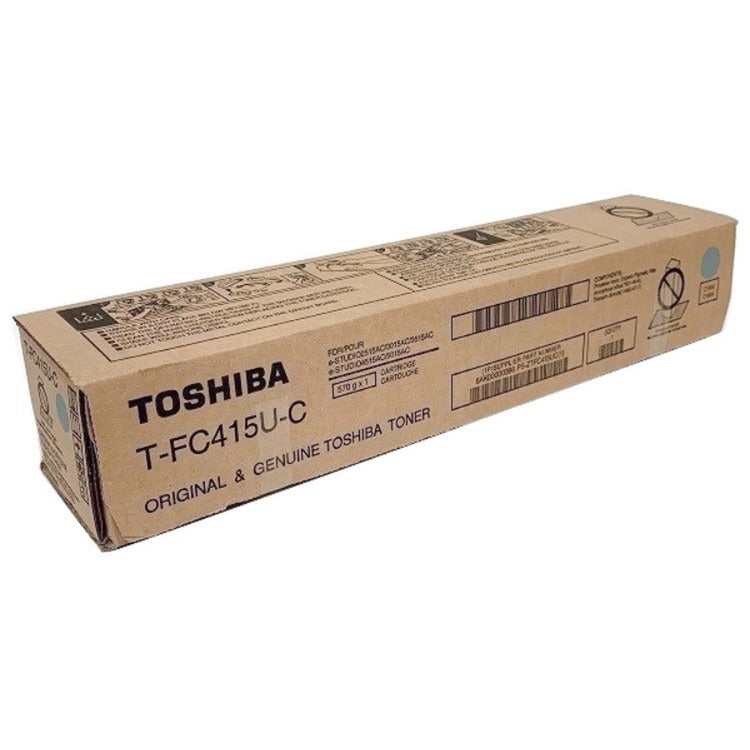 Toshiba Original Toner Cartridge, Cyan, Laser, 33600 Pages (TOSTFC415UC) Each
