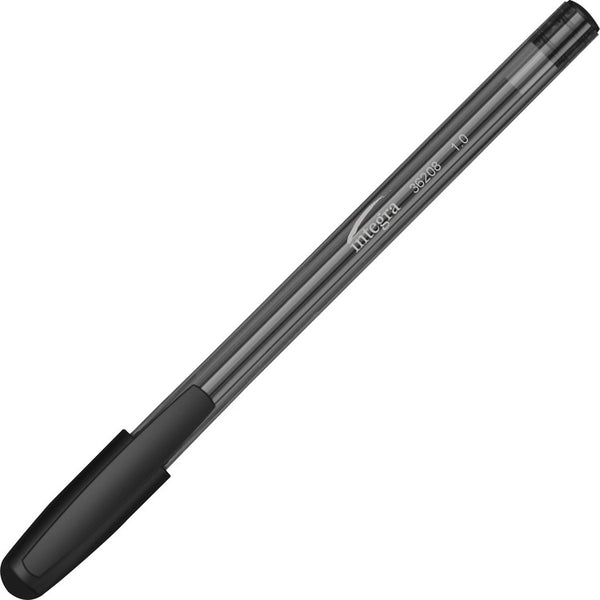 Integra Pen, Triangular Barrel, 1.0Mm Point, 60/Pk, Black (ITA36208)