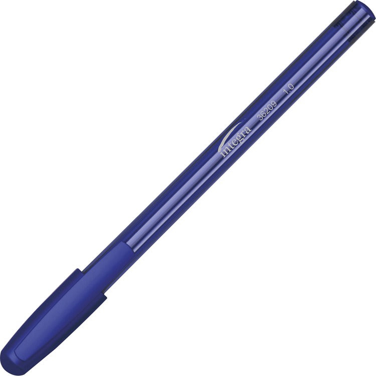 Integra Pen, Triangular Barrel, 1.0Mm Point, 60/Pk, Blue (ITA36209)