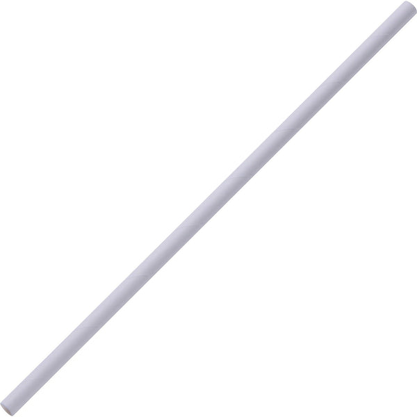Genuine Joe Straw, Paper, Unwrapped, 1/4"Wx1/4"Lx7-1/4"H, 500/Bx, White (GJO58946) Box of 500