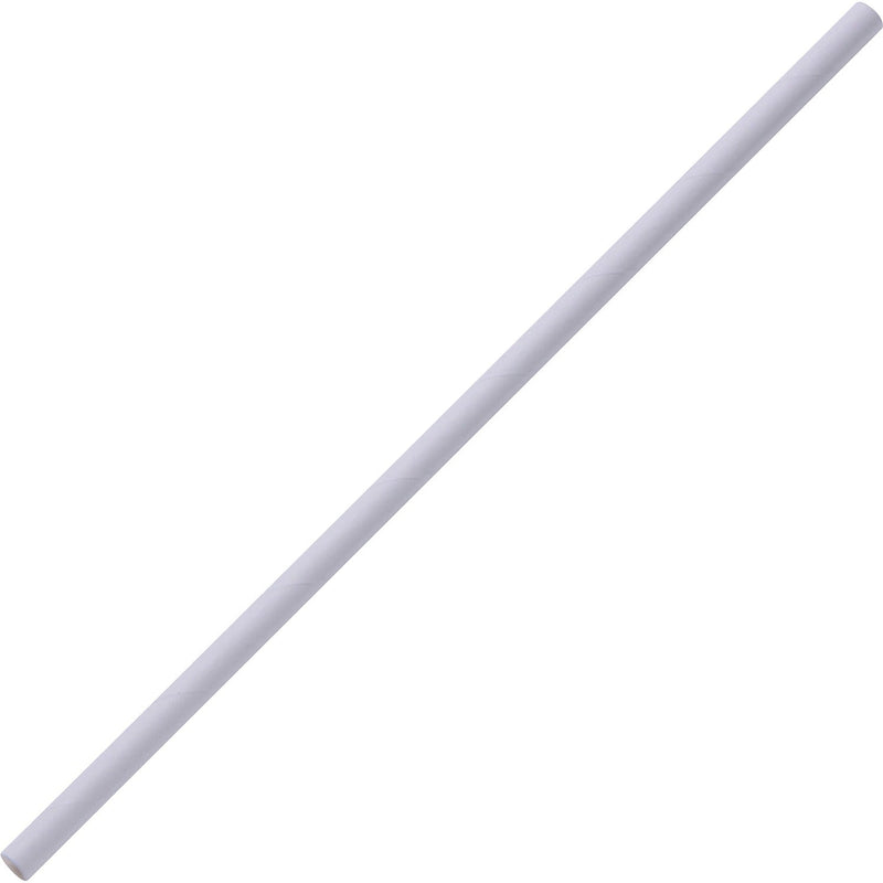 Genuine Joe Straw, Paper, Unwrapped, 1/4"Wx1/4"Lx7-1/4"H, 500/Bx, White (GJO58946) Box of 500