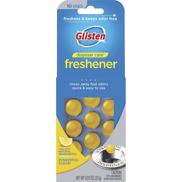 Glisten Disposer Care Freshener - Tablet - 0.81 oz - 10 / Pack (GIEDPLM12T) Pack of 10