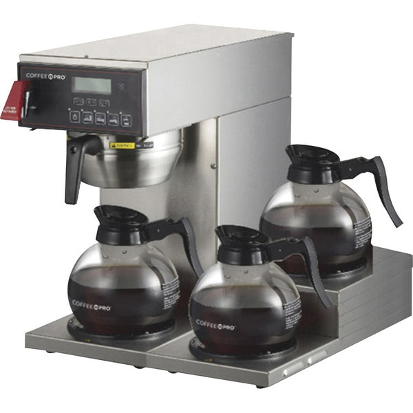 Coffee Pro Coffee Brewer, 3-Burner, 14-1/4"Wx15"Lx15-3/4"H, Sunstone (CFPCP3AI)