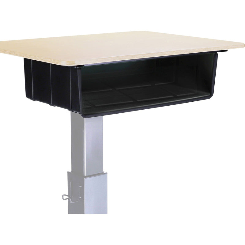 Lorell Sit-to-Stand School Desk Large Book Box, Large x 20" x 15" Depth x 5" Height, Black (LLR00077)