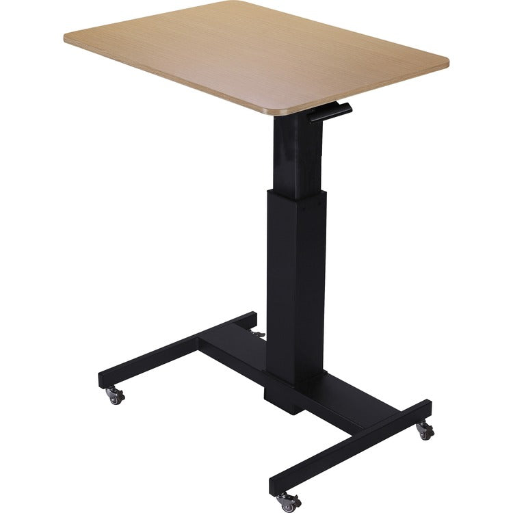 Lorell 28" Sit-to-Stand School Desk, Black Oak Square Top, 40", x 28" Width, Assembly Required (LLR00076)