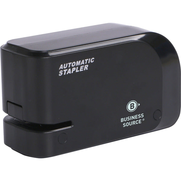 Business Source Stapler, Electric, 20-Sheet Cap, 2-2/5"Wx8"Lx3-1/4"H, Black (BSN00081) Each
