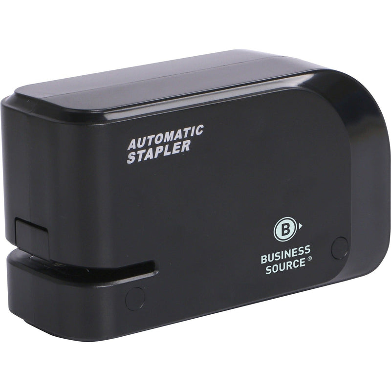 Business Source Stapler, Electric, 20-Sheet Cap, 2-2/5"Wx8"Lx3-1/4"H, Black (BSN00081) Each