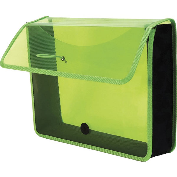 Lion File Wallet, Band/Button, 13-1/10"Wx10-1/5"H, Gn (LIO48160GR) Each