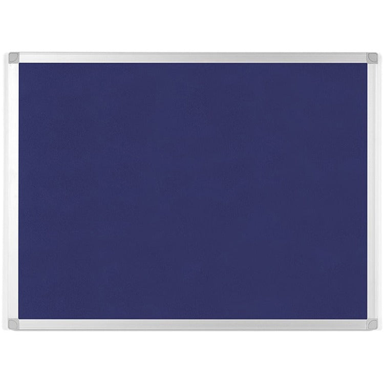 MasterVision Bulletin Board, Blue Fabric, 24"Wx36"Lx1/2"H, Blue (BVCFA03439214) Each