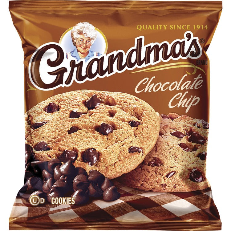 Quaker Oats Chocolate Chip Cookies, Chocolate Chip, 2.88 oz, 60/Carton (QKR45092) Case of 60