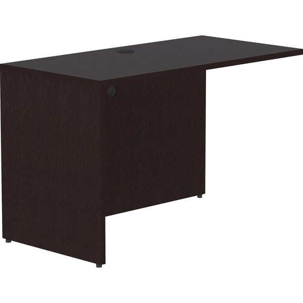 Lorell Essentials Espresso Laminate Return Shell, 48" x 24" x 29.5"Return Shell, 1" Top, Material: Polyvinyl Chloride (PVC) Edge, Finish: Espresso (LLR18215)