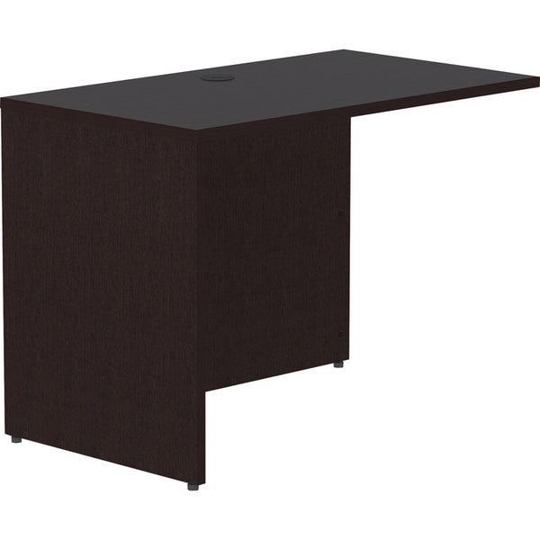 Lorell Essentials Espresso Laminate Return Shell, 42" x 24" x 29.5"Return Shell, 1" Top, Material: Polyvinyl Chloride (PVC) Edge, Finish: Espresso (LLR18216)