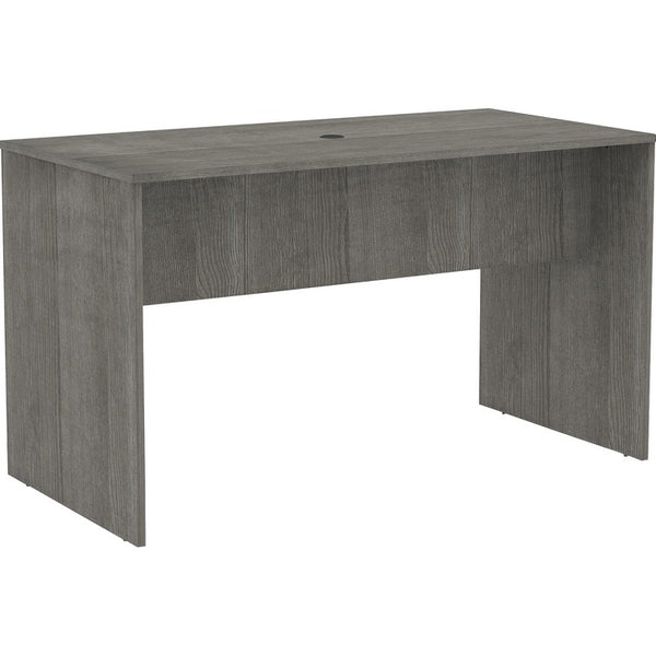 Lorell Essentials Laminate Standing Height Table, 72" x 36" x 41.3", Band Edge, Material: Polyvinyl Chloride (PVC) Edge, Finish: Weathered Charcoal Laminate Surface (LLR69662)