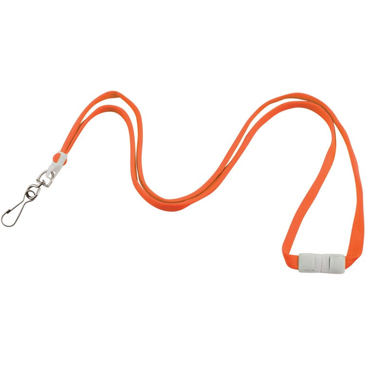 Advantus Lanyard, Breakaway, 1/2"Wx36"L, 12/Pk, Neon Orange (AVT97590) Pack of 12