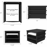 Storex Quick Stack Construction Paper Sorter, 500 x Sheet, 3 Compartments, 8.40" x 11.25" x 13" (STX61642U01C) Each