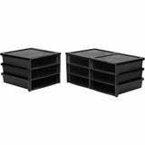 Storex Quick Stack Construction Paper Sorter, 500 x Sheet, 3 Compartments, 8.40" x 11.25" x 13" (STX61642U01C) Each