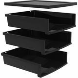 Storex Quick Stack Construction Paper Sorter, 500 x Sheet, 3 Compartments, 8.40" x 11.25" x 13" (STX61642U01C) Each