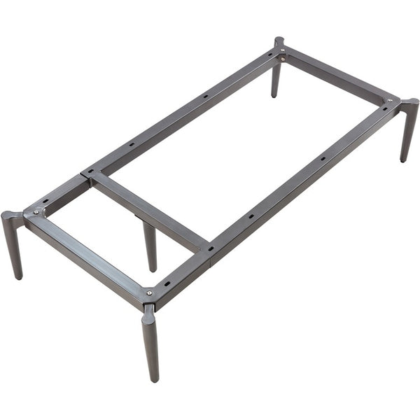 Lorell Contemporary Collection Adjustable Metal Base, 47.9" x 22.9" x 9.8", Material: Metal, Finish: Gray (LLR86933)