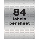 Avery PermaTrack Metallic Asset Tag Labels, 1/2" x 1", 672/Pack (AVE60519) Pack of 672