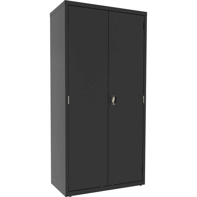 Lorell 4-shelf Steel Janitorial Cabinet, 36" x 18" x 72", 4 x Shelf(ves) (LLR00018)