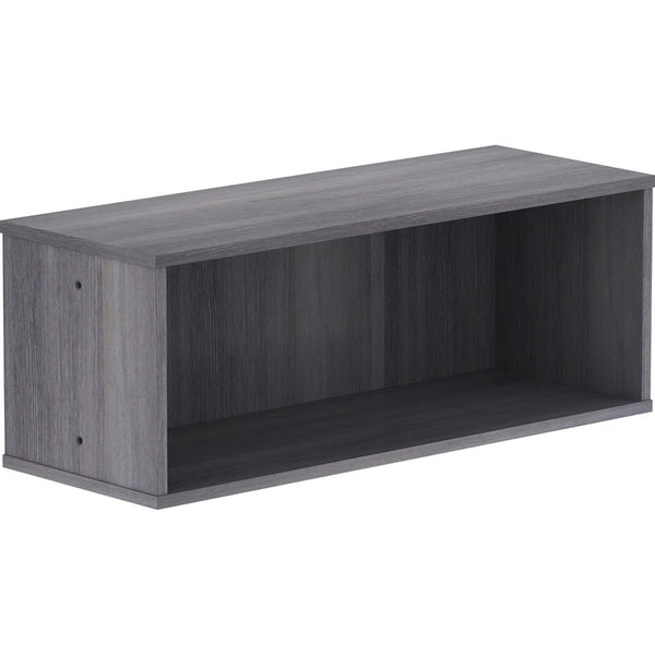 Lorell Panel System Open Storage Cabinet, 18.1", x 31.5" x 15.8" Depth, Charcoal, Laminate, 1Each (LLR90281)