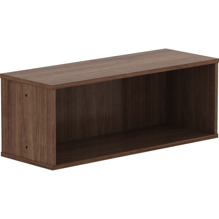 Lorell Panel System Open Storage Cabinet, 18.1", x 31.5" x 15.8" Depth, Walnut, Laminate, 1Each (LLR90280)