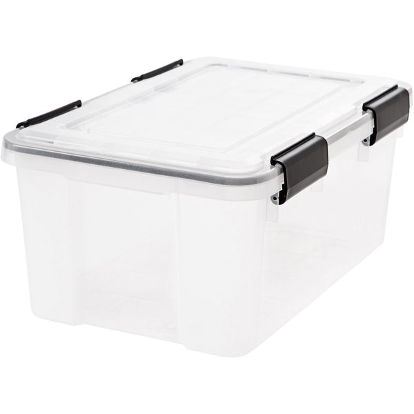 IRIS Storage Tote, 19 Quart, 17-1/2"X11-3/4"X7-9/10" , Cl (IRS110380) Case of 6