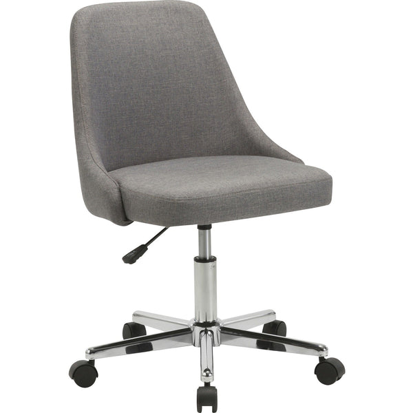 Lorell Task Chair, 22.5" x 24.4" x 31.5", Material: Fabric, Chrome Base, Finish: Gray (LLR68571)