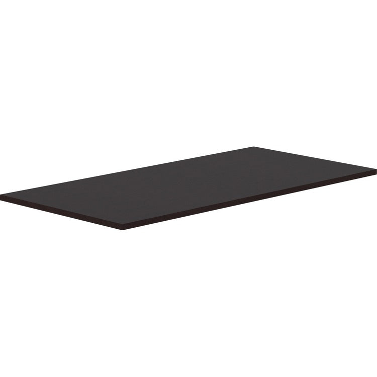 Lorell Relevance Electric Workstation Tabletop, 60" x 30"1", Straight Edge, Material: Polyvinyl Chloride (PVC) Edge, Finish: Espresso (LLR18231)