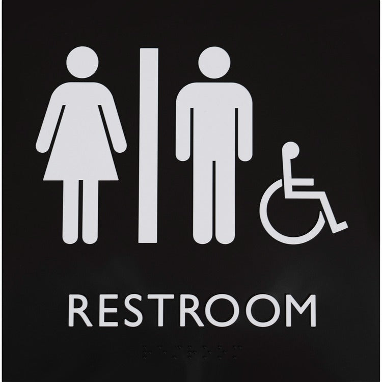 Lorell Unisex Handicap Restroom Sign (LLR02655)