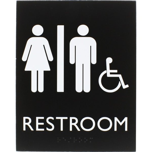 Lorell Unisex Handicap Restroom Sign (LLR02664)