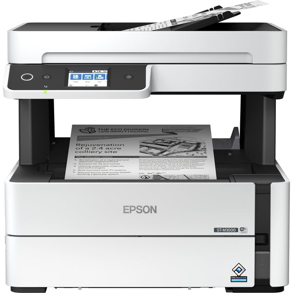 Epson WorkForce ST-M3000 Monochrome MFP Supertank Printer, Copy/Fax/Print/Scan (EPSC11CG93201) Each