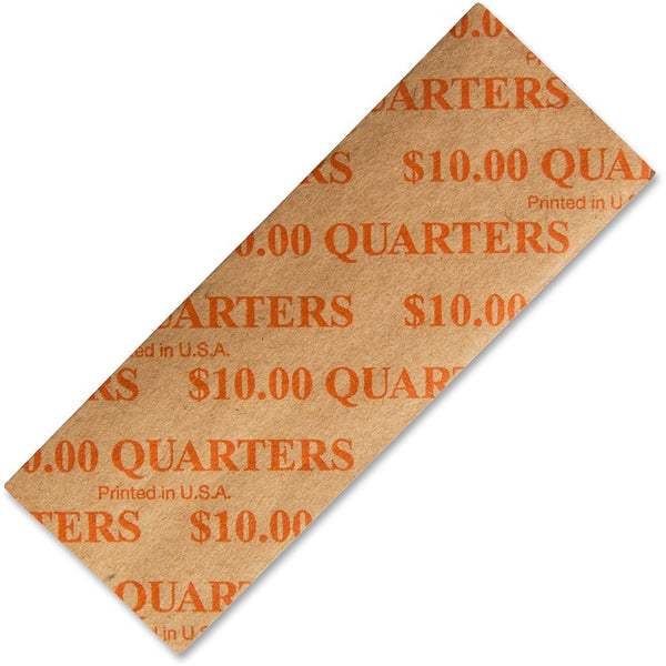 ICONEX Tubular Coin Wrappers, Quarters, $10, Pop-Open Wrappers, 1000/Pack (ICX94190054) Pack of 1,000