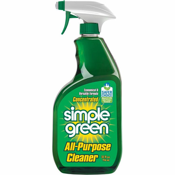 Simple Green Cleaner, All-Purpose, Concentrated, 32 Oz, Green (SMP13033)