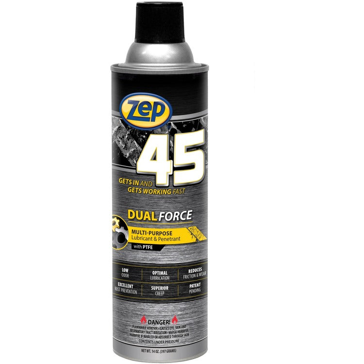 Zep 45 Dual Force Lubricant & Penetrant, 14 fl oz, Corrosion Resistant (ZPE374301) Each