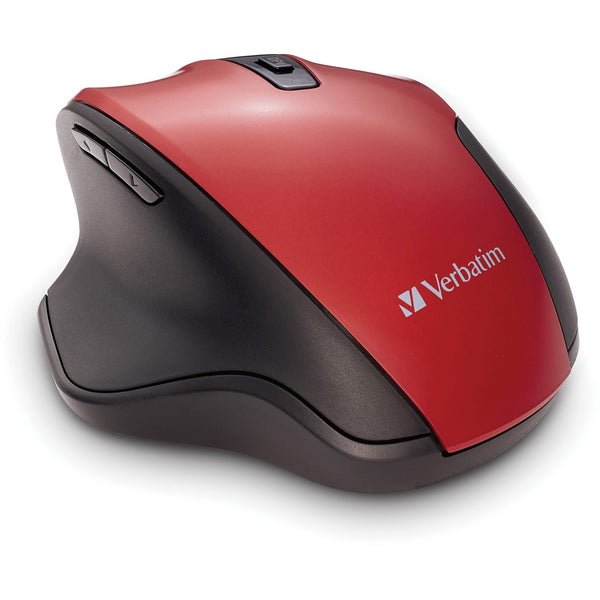 Verbatim SILENT ERGONOMIC WL BLUE LED MOUSE RED (VER70243) Each