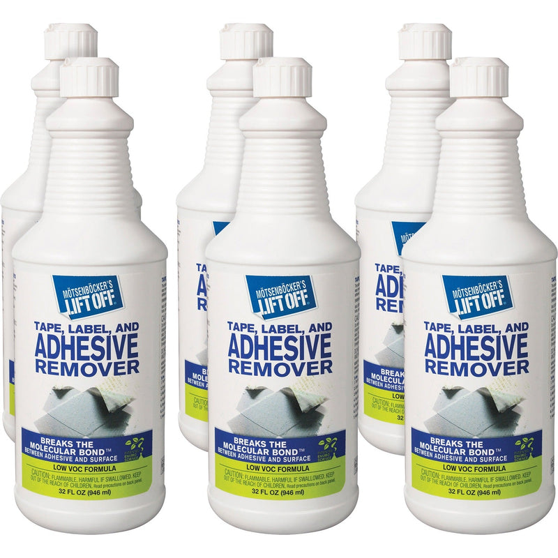 M÷tsenb÷cker's Lift Off Tape/Label Adhesive Remover, 1 quart, White 6/Carton (MOT40703CT) Case of 6
