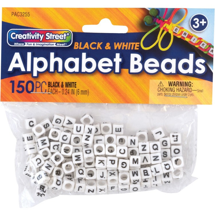 Pacon&reg; Alphabet Beads, Skill Learning: Alphabet, White (PAC3255) Pack of 150