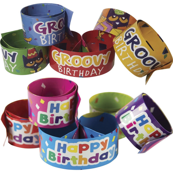 Teacher Created Resources Slap Bracelets, 1"Wx9-1/2"Lx1-1/10"H, 20/St, Multi (TCR6995S) 1 Set